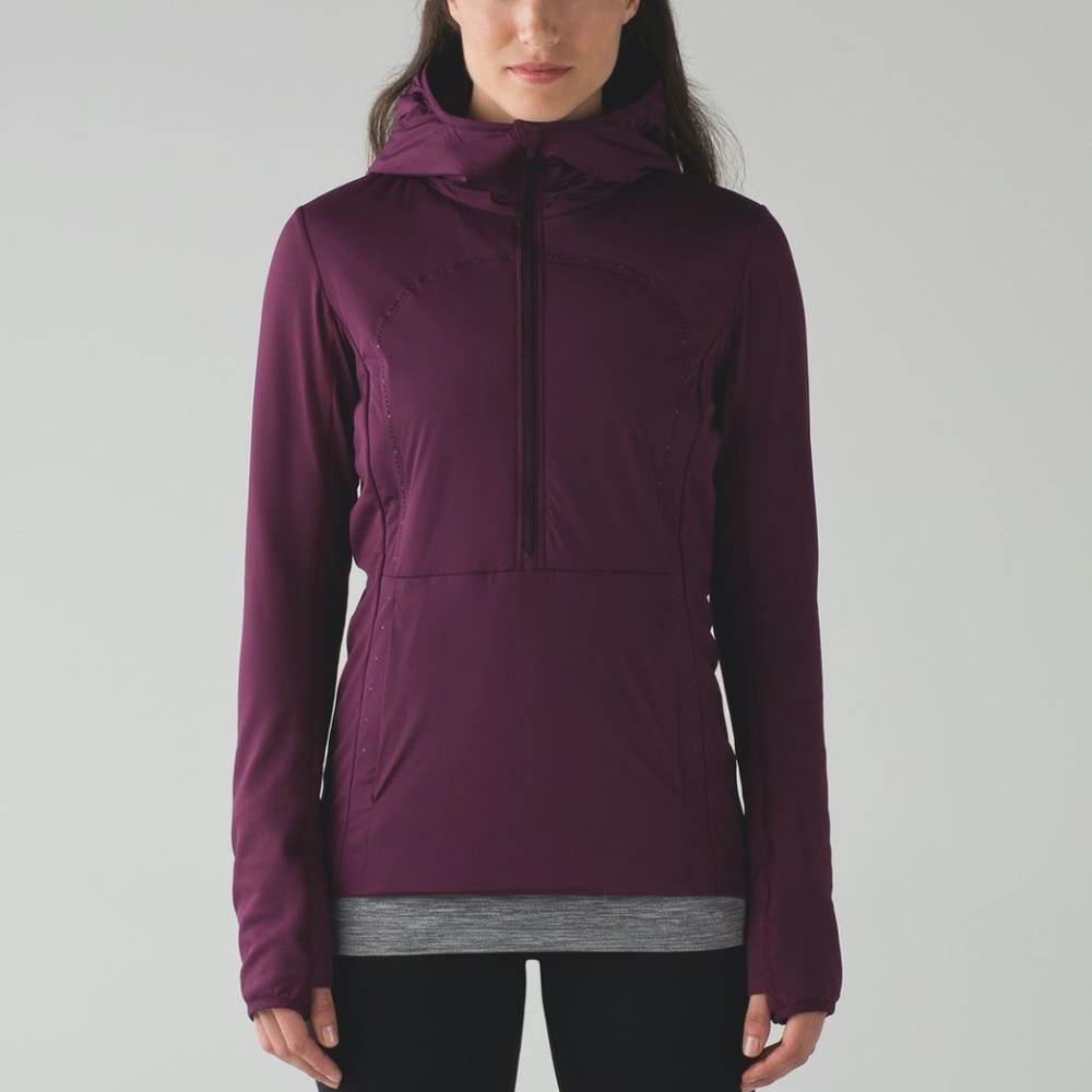 lululemon athletica Plum Hooded Puffer Jacket